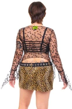 Everything Black Flutter Mesh Top -TUNNEL Vision Shop 000000nn 9336