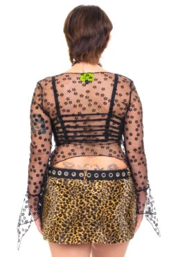 Everything Black Flutter Mesh Top -TUNNEL Vision Shop 000000nn 9337