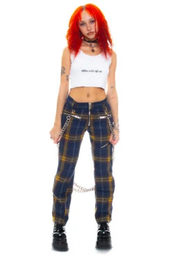 Plaid Poly Chain Bondage Pants 29 Plaid Poly Chain Bondage Pants -TUNNEL Vision Shop 256A0035 1f9f2e14 97fa 4973 9071 2f4c651bd698
