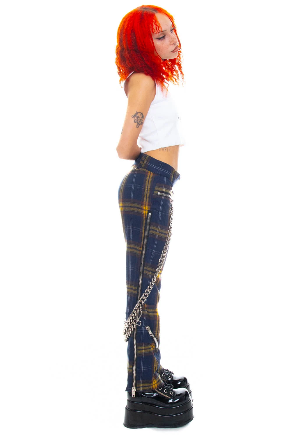 Plaid Poly Chain Bondage Pants 12 Plaid Poly Chain Bondage Pants - Image 12