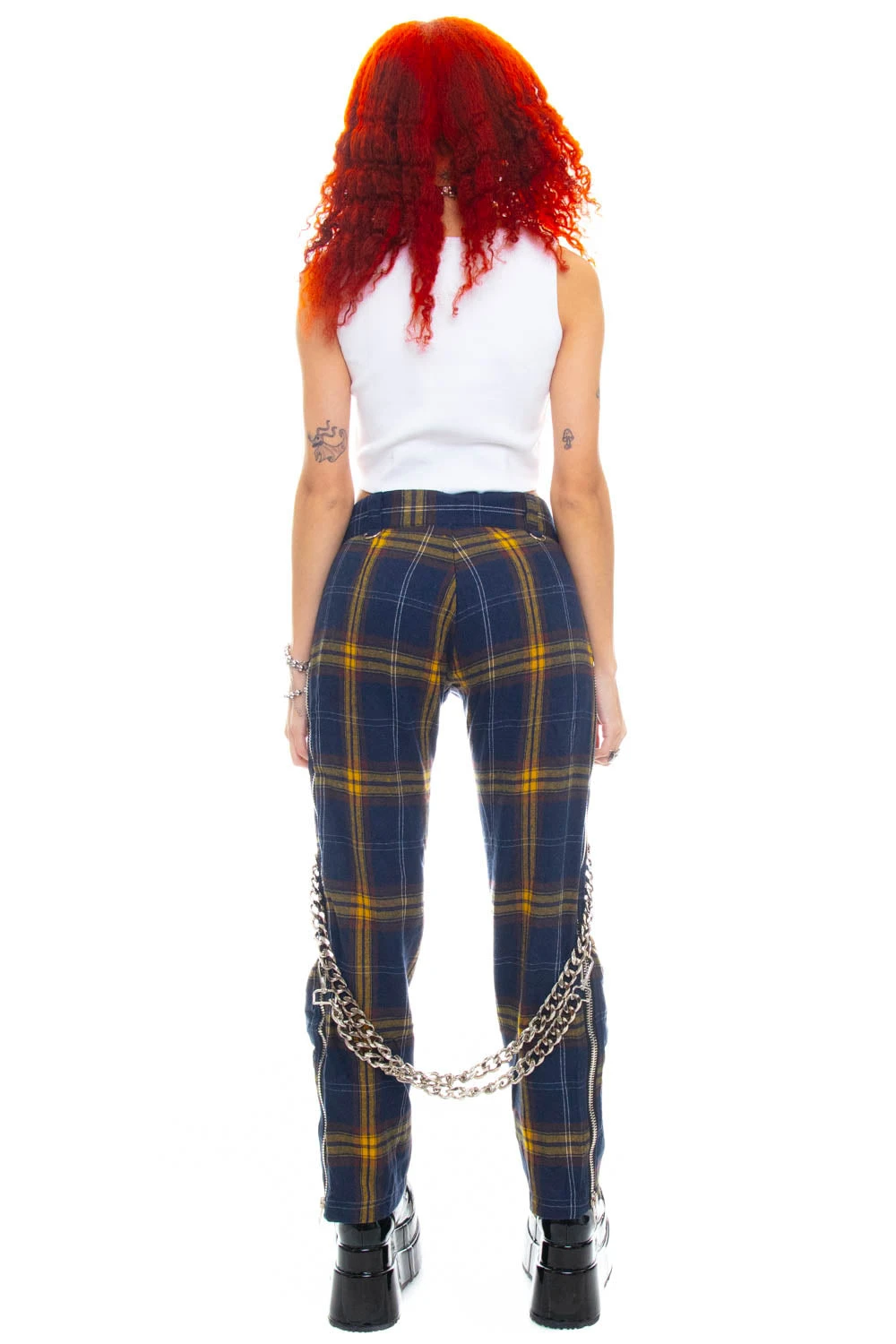 Plaid Poly Chain Bondage Pants 13 Plaid Poly Chain Bondage Pants - Image 13