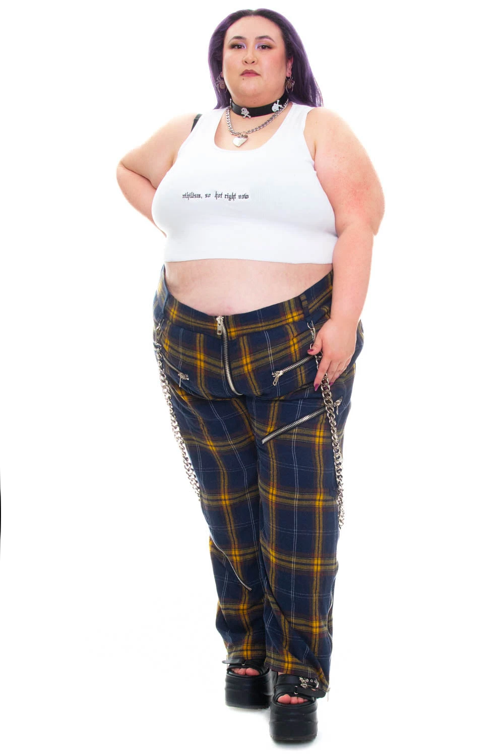 Plaid Poly Chain Bondage Pants 16 Plaid Poly Chain Bondage Pants - Image 16