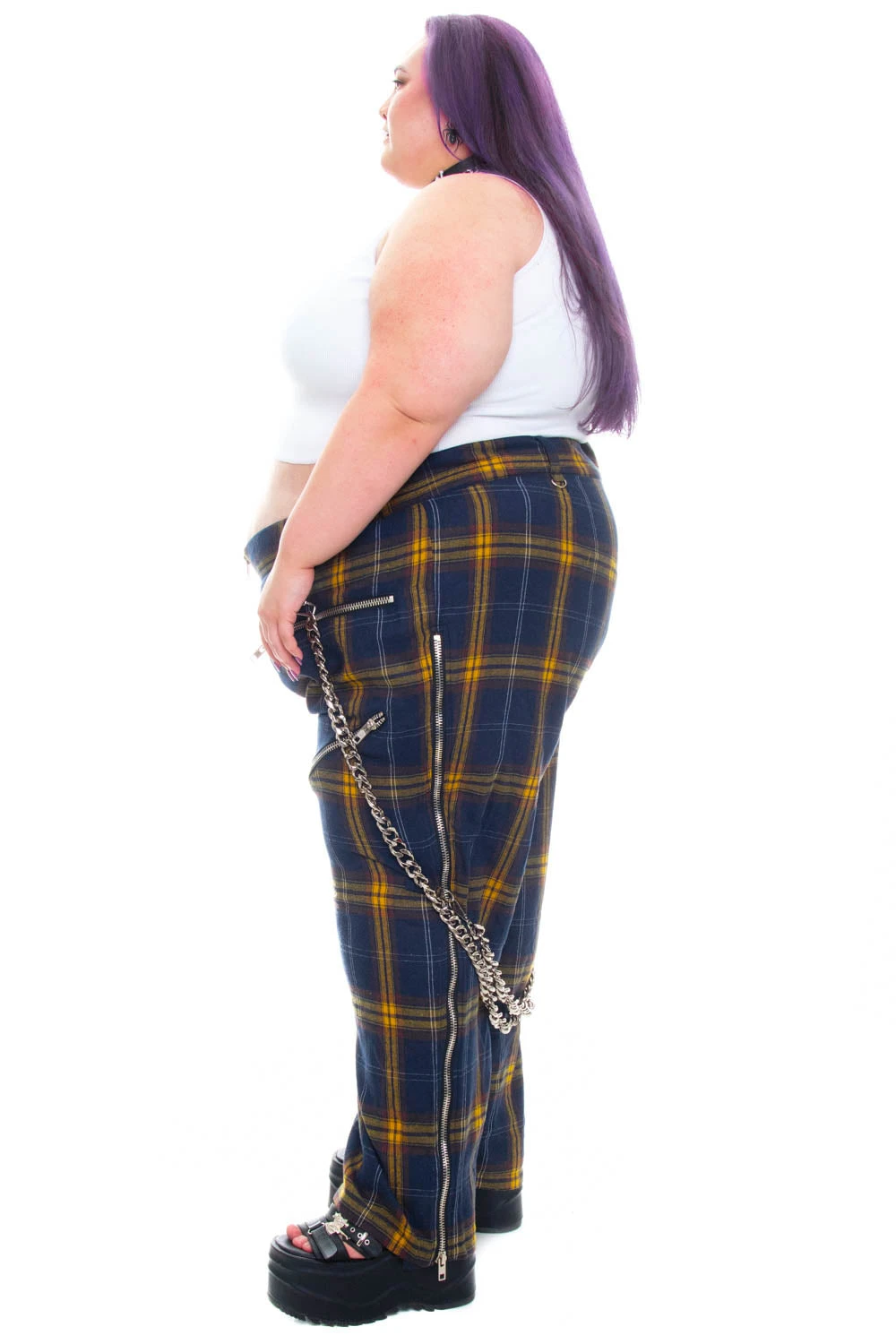 Plaid Poly Chain Bondage Pants 17 Plaid Poly Chain Bondage Pants - Image 17