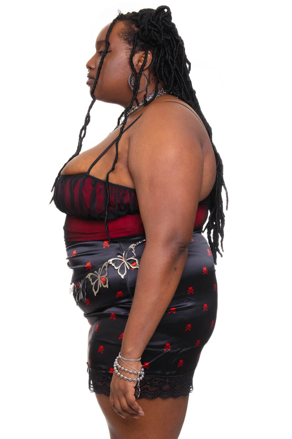 Kiki Heart Crossbones Lace-Trim Mini Skirt 16 Kiki Heart Crossbones Lace-Trim Mini Skirt - Image 16