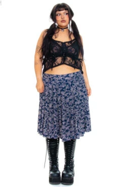 Vintage 90's Paisley Print Skirt - XL/2X