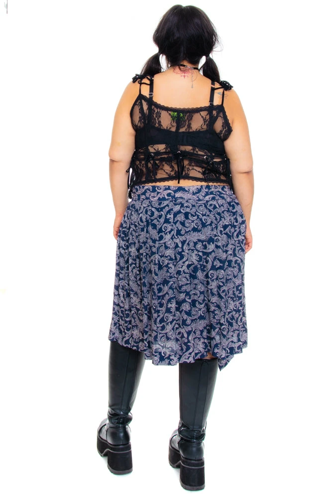 Vintage 90's Paisley Print Skirt - XL/2X 7 Vintage 90's Paisley Print Skirt - XL/2X - Image 7