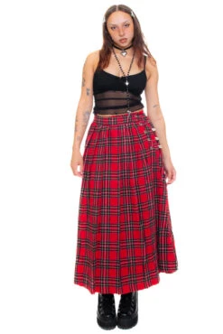 Muzzle Plaid Maxi Kilt 26 Muzzle Plaid Maxi Kilt -TUNNEL Vision Shop 256A0245