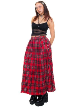 Muzzle Plaid Maxi Kilt 28 Muzzle Plaid Maxi Kilt -TUNNEL Vision Shop 256A0247