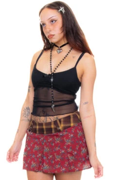 Priscilla Patchwork Low-Rise Mini Skirt -TUNNEL Vision Shop 256A0291 495d93c2 cfd8 4604 a0ac ccafc33237a1