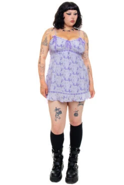 Babydoll Lavender Micro Slip Dress -TUNNEL Vision Shop 256A0296