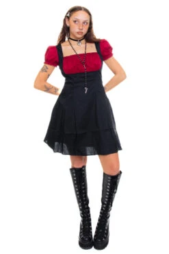 Alicia Underbust Black & Red Dress 23 Alicia Underbust Black & Red Dress -TUNNEL Vision Shop 256A0363