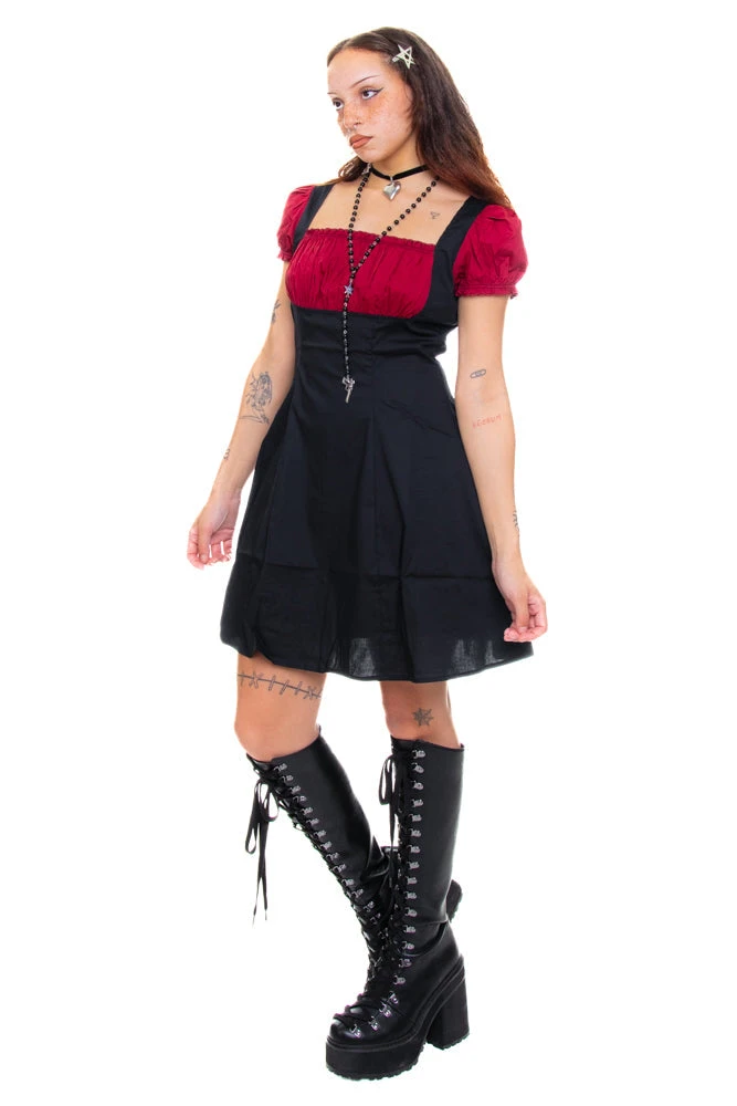 Alicia Underbust Black & Red Dress 8 Alicia Underbust Black & Red Dress - Image 8