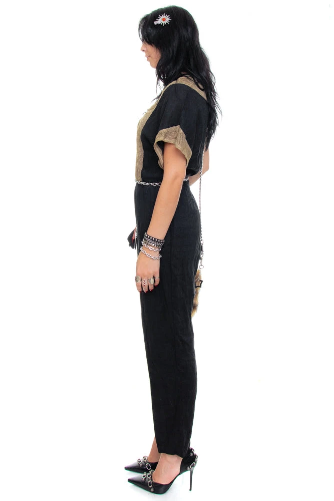 Vintage 90's Rayon Jumpsuit - M 5 Vintage 90's Rayon Jumpsuit - M - Image 5