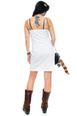 Vintage 90's White Textured Floral Dress - M 12 Vintage 90's White Textured Floral Dress - M -TUNNEL Vision Shop 256A0464