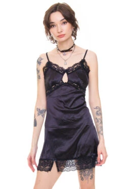 Josie Black Mini Slip Dress -TUNNEL Vision Shop 256A0478 2