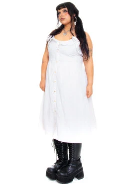 Vintage Y2K Cotton Eyelet Angel Dress - XL -TUNNEL Vision Shop 256A0502