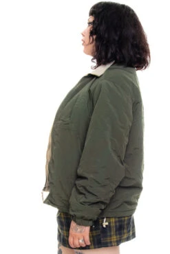 Vintage Y2K Olive Lined Jacket - XL/2X -TUNNEL Vision Shop 256A0657