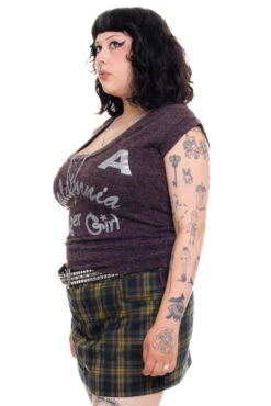 Vintage Y2K Cali Super Girl Hooded Shirt - L/XL -TUNNEL Vision Shop 256A0670