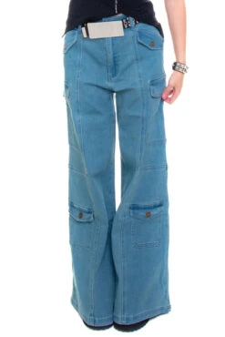 Reggie Blue Denim Cargo Baggies 30 Reggie Blue Denim Cargo Baggies -TUNNEL Vision Shop 256A0690