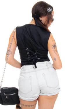 Vintage Y2K Iconic One Teaspoon Paperbag Shorts - S -TUNNEL Vision Shop 256A0717