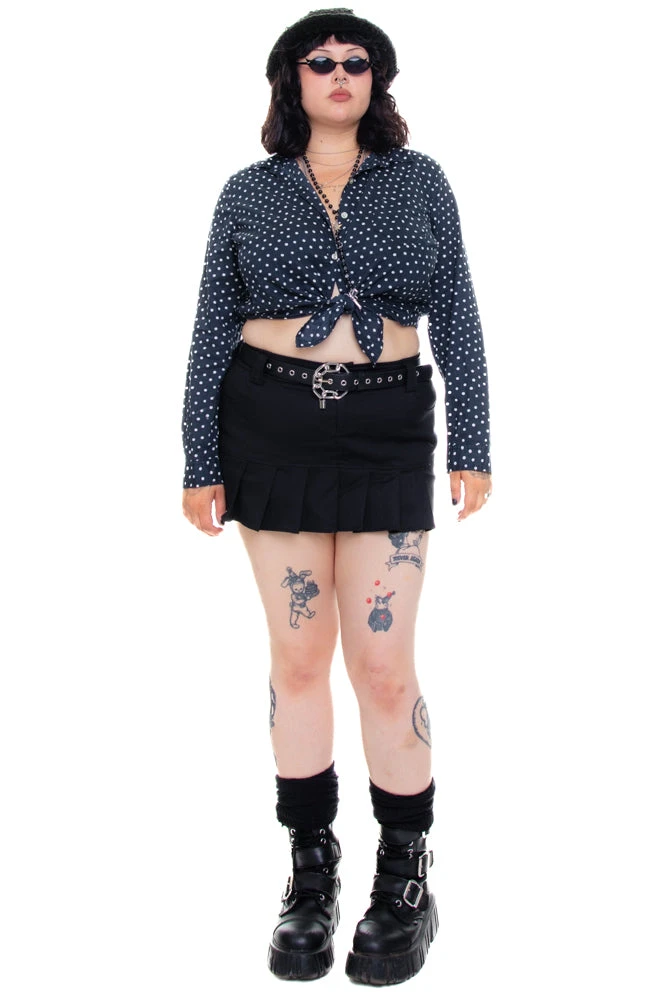 Vintage 90's Polka Dot Button-Up Shirt - L/XL 2 Vintage 90's Polka Dot Button-Up Shirt - L/XL - Image 2