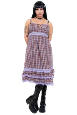 Maxi Dolly Plaid Dress -TUNNEL Vision Shop 256A0833