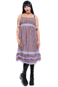 Maxi Dolly Plaid Dress -TUNNEL Vision Shop 256A0834