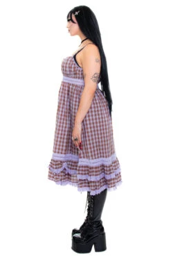 Maxi Dolly Plaid Dress -TUNNEL Vision Shop 256A0836