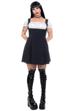 Alicia Underbust Pinstripe Dress -TUNNEL Vision Shop 256A0851