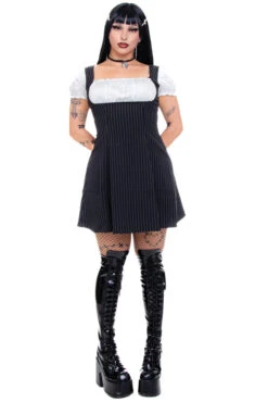Alicia Underbust Pinstripe Dress -TUNNEL Vision Shop 256A0852