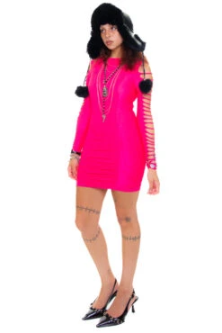 Vintage Y2K Bodycon Cut-Out Dress - XS/S/M -TUNNEL Vision Shop 256A1031