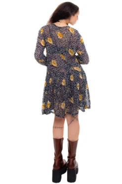 Vintage 90's Floral Rayon Chiffon Dress - XS/S 11 Vintage 90's Floral Rayon Chiffon Dress - XS/S -TUNNEL Vision Shop 256A1061