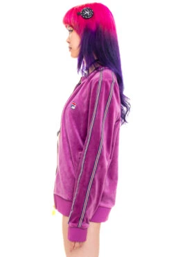 Vintage Y2K Fila Velveteen Track Jacket - One Size Fits Many -TUNNEL Vision Shop 256A1267