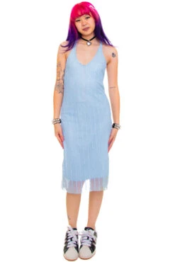 Vintage 90's Baby Blue Midi Dress - XS/S -TUNNEL Vision Shop 256A1318