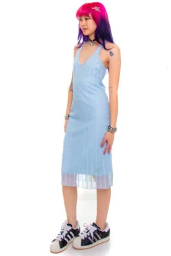 Vintage 90's Baby Blue Midi Dress - XS/S -TUNNEL Vision Shop 256A1320