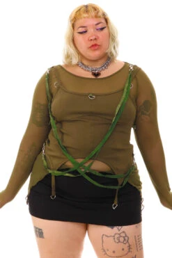 Gish Olive Convertible 3-in-1 Layered Top -TUNNEL Vision Shop 256A1418 327c1202 2518 41ac 9ec0 7b8f5fdc9643