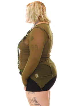 Gish Olive Convertible 3-in-1 Layered Top -TUNNEL Vision Shop 256A1420 30916a32 191e 42a4 804b 79ad8eb34596