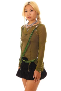 Gish Olive Convertible 3-in-1 Layered Top -TUNNEL Vision Shop 256A1528 6ed6b176 bd7d 4a64 8745 98d918690742