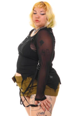 Gish Black Convertible 3-in-1 Layered Top -TUNNEL Vision Shop 256A1626 53f01442 c085 452f bd7d 3a25ed267d9a