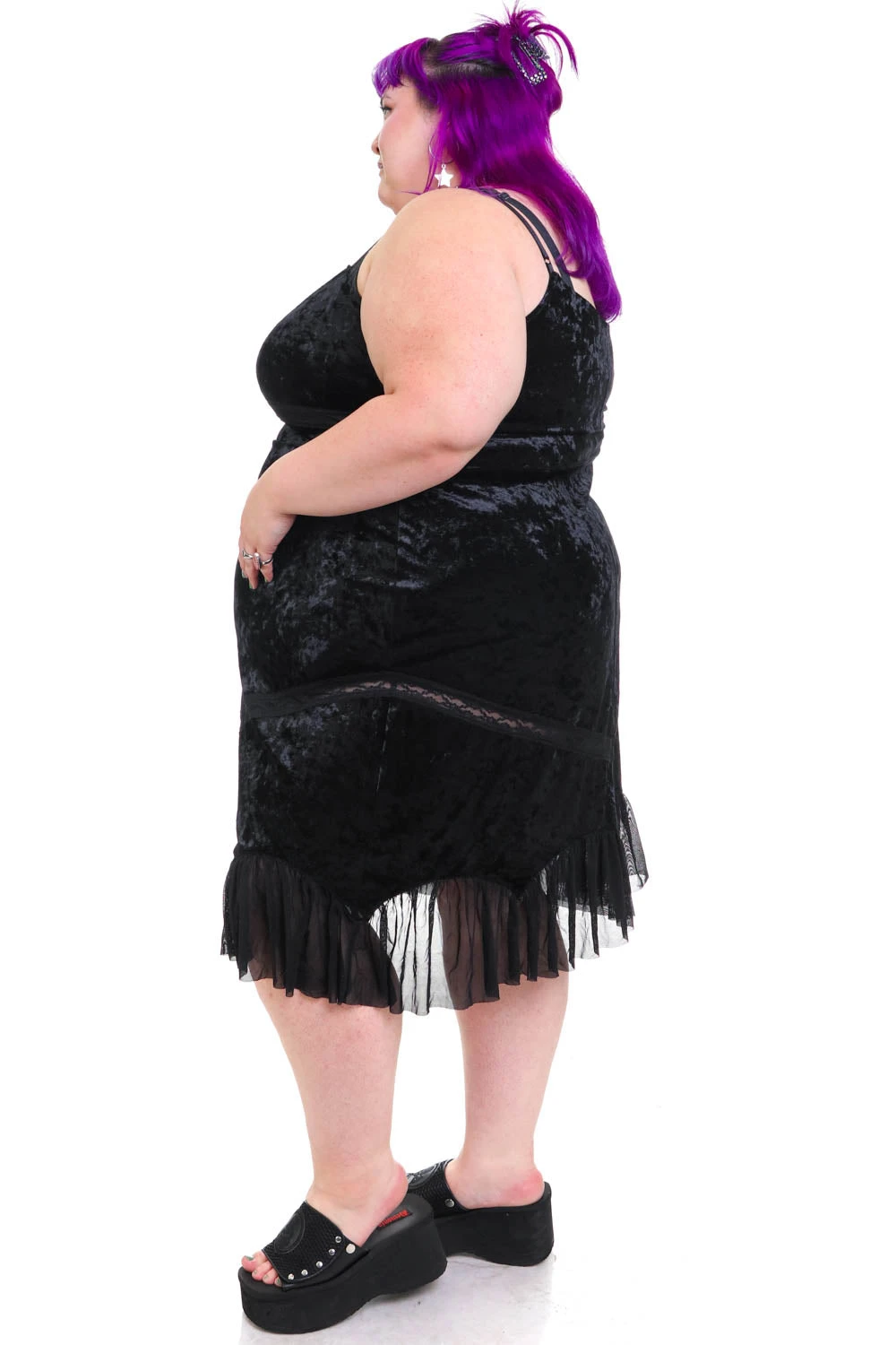 Luci Black Velvet Midi Dress 11 Luci Black Velvet Midi Dress - Image 11