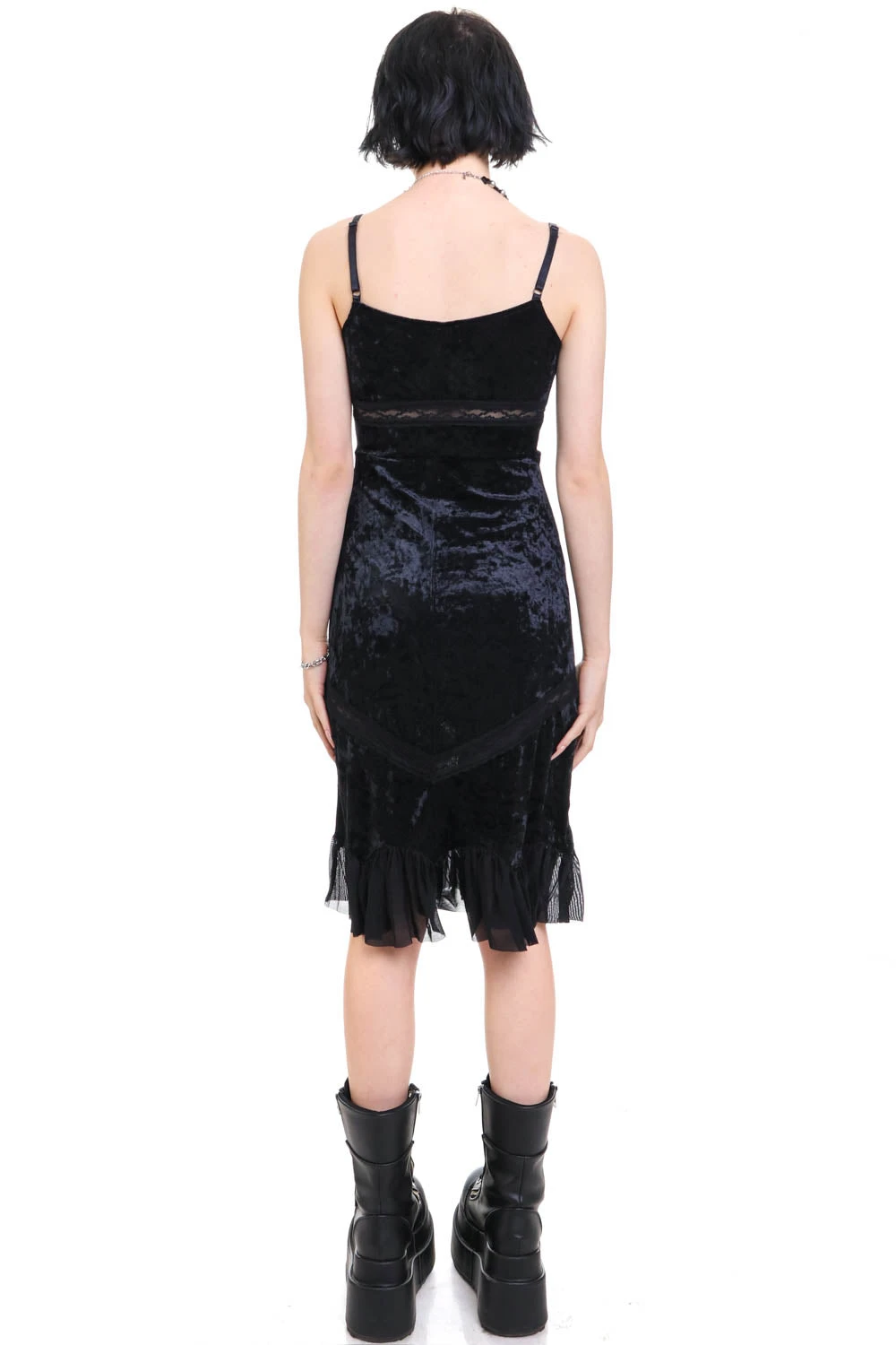 Luci Black Velvet Midi Dress 18 Luci Black Velvet Midi Dress - Image 18