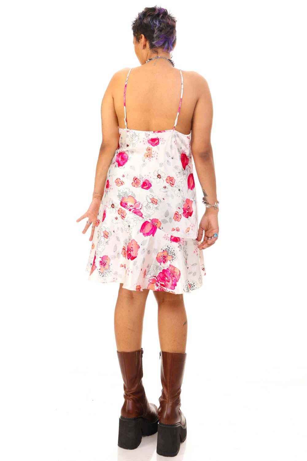 Vintage Y2K Delicate Flower White Slip Dress 5 Vintage Y2K Delicate Flower White Slip Dress - Image 5