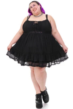 Baby Dolly Black Mini Dress 29 Baby Dolly Black Mini Dress -TUNNEL Vision Shop 256A5267