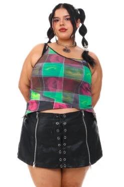 Disco Grid Print Criss-Cross Layer Top 33 Disco Grid Print Criss-Cross Layer Top -TUNNEL Vision Shop 256A5326 068322aa c5aa 4488 8b23 b2c9afd8815c