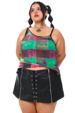 Disco Grid Print Criss-Cross Layer Top 35 Disco Grid Print Criss-Cross Layer Top -TUNNEL Vision Shop 256A5328 b769f659 6828 4aab a5c0 e47308de493c