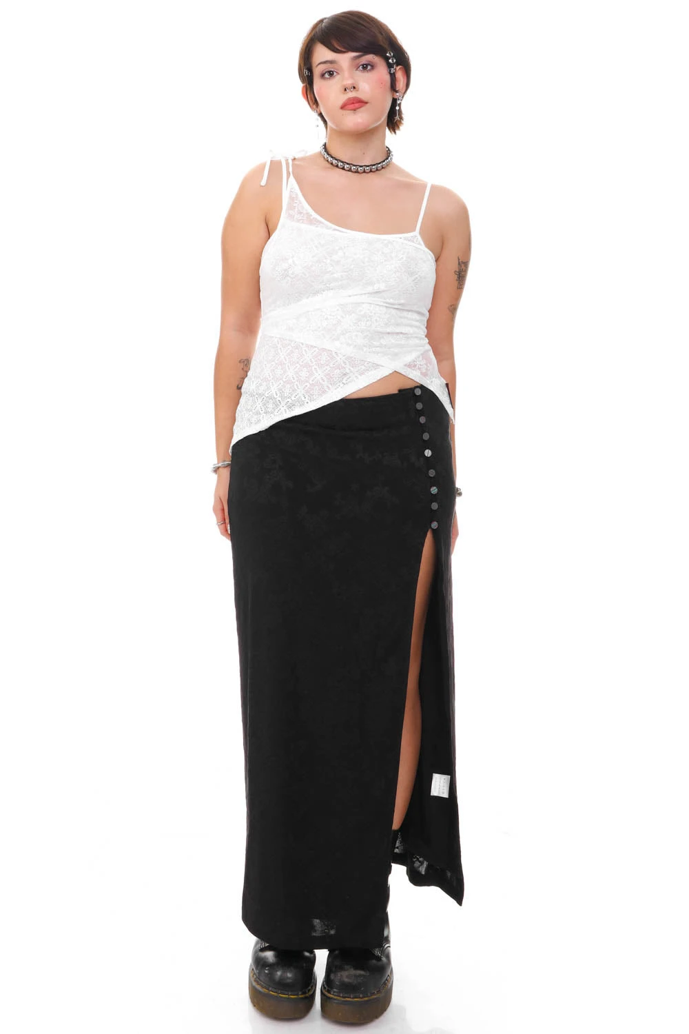 Siren Black High Slit Skirt 10 Siren Black High Slit Skirt - Image 10