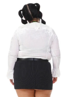 Vampy White Velvet Ruffle Blouse -TUNNEL Vision Shop 256A5651 4fb58ef2 cc6b 4cb2 896f b0e167268a20