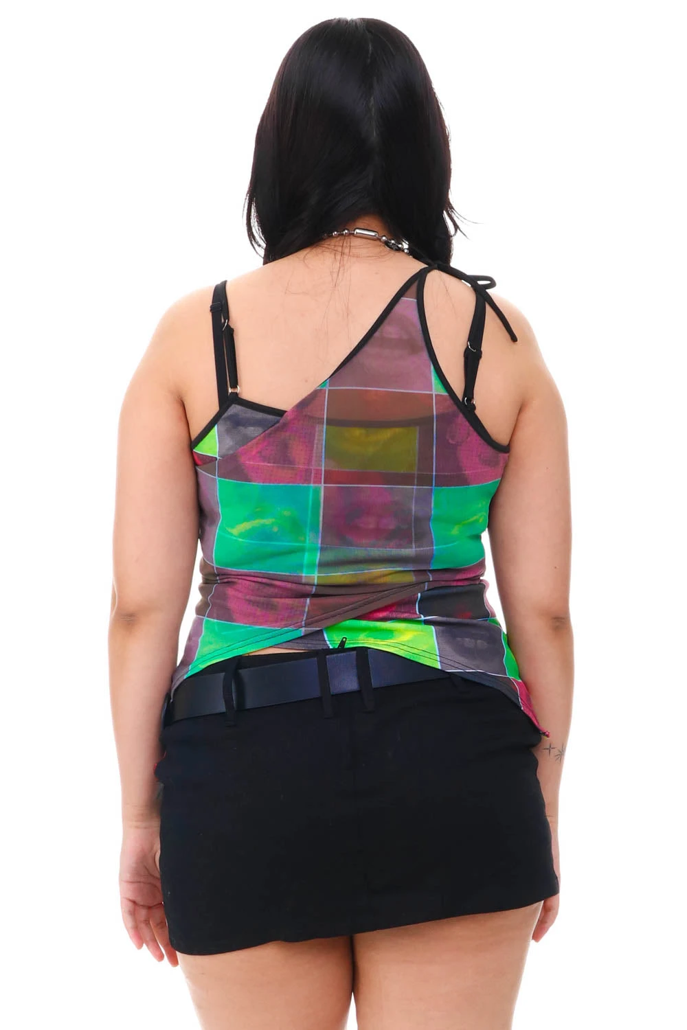 Disco Grid Print Criss-Cross Layer Top 10 Disco Grid Print Criss-Cross Layer Top - Image 10