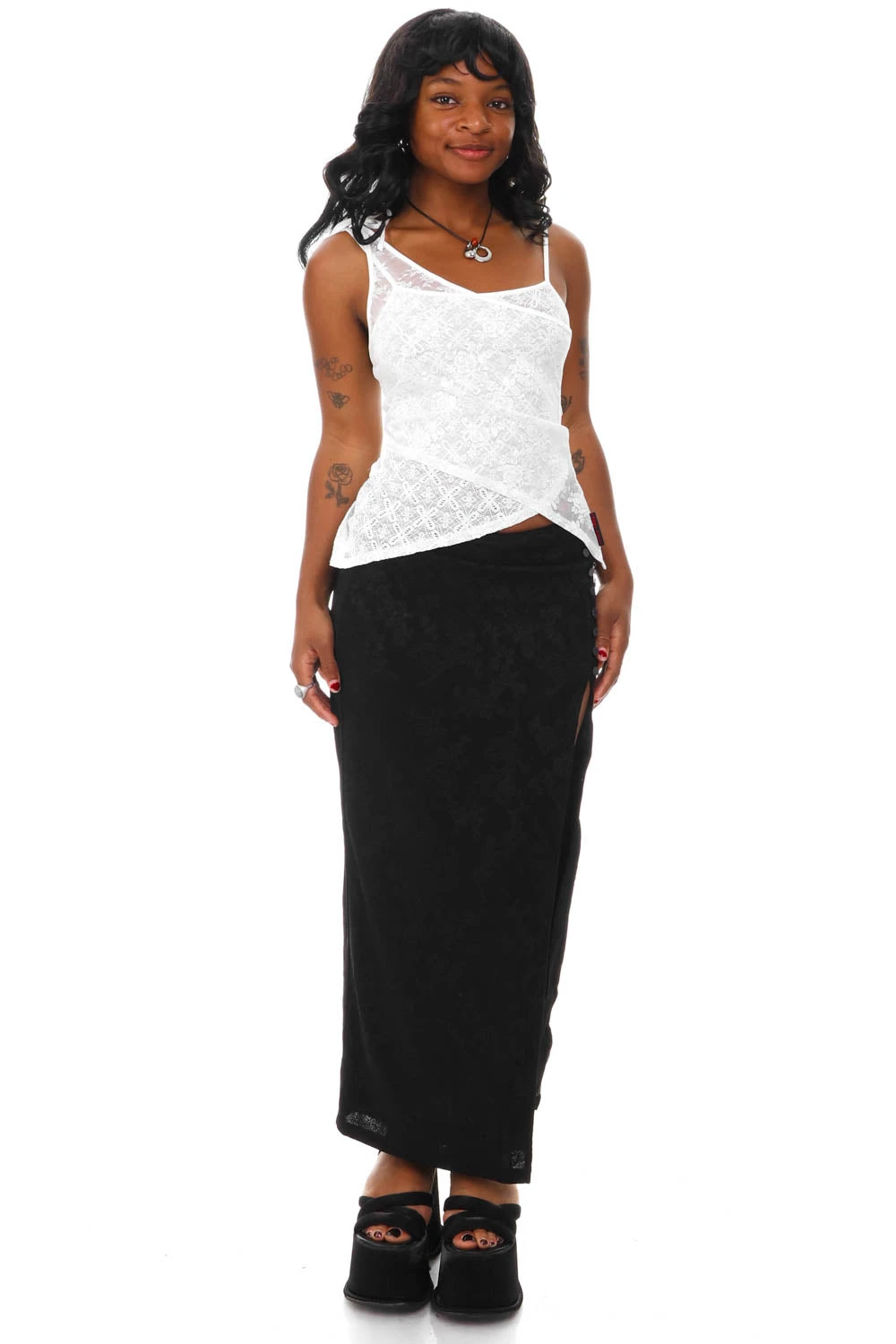 Siren Black High Slit Skirt 5 Siren Black High Slit Skirt - Image 5