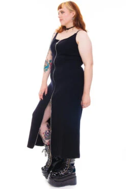 Black Zip-Down Rib Knit Maxi Dress 35 Black Zip-Down Rib Knit Maxi Dress -TUNNEL Vision Shop 256A8111 8b434ebf 8abf 48e8 85be bcab914f61a0